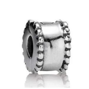 PANDORA Retired Sterling Silver Beveled Clip - 790267